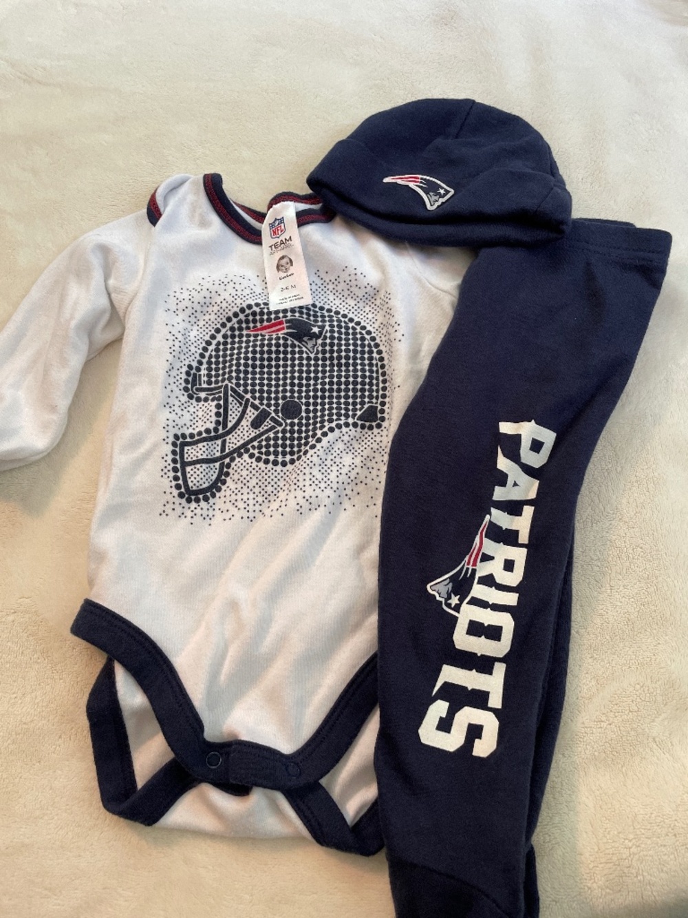 New England patriots baby set